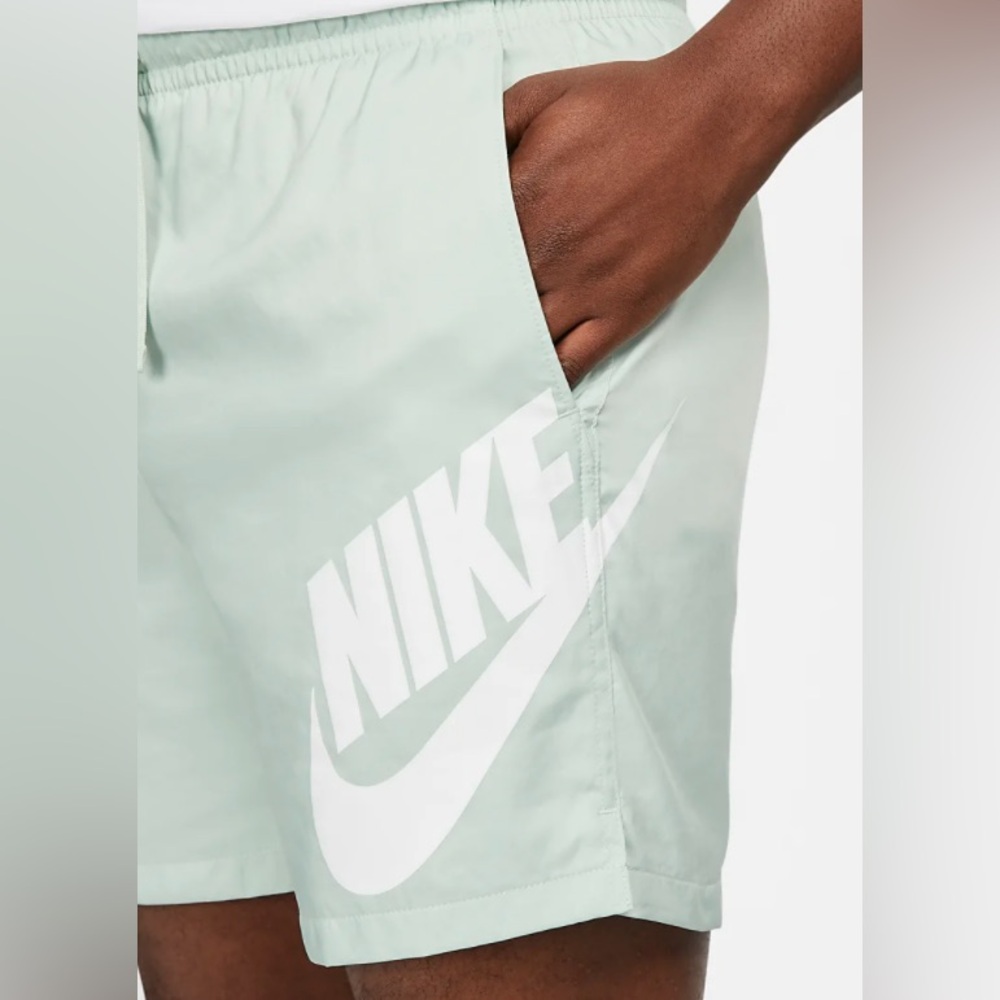 Nike mint green swim shorts swoosh medium